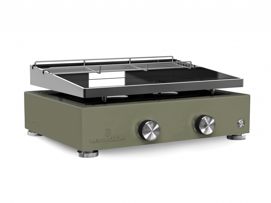 Plancha grill Simplicity 2 branders met geëmailleerd...