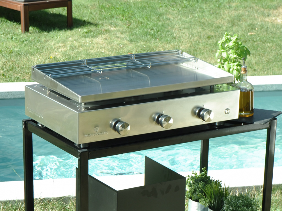 Plancha gaz inox 3 feux Simplicity